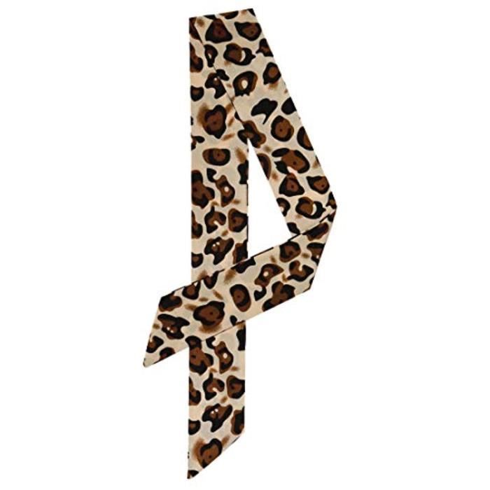 LumiSyne Foulard Imprimé Léopard Pour Femme Imprimé Animal Mode Echarpe En Coton Lin Avec Gland Longue Grand Écharpe Légère Chaude Châle Étole Wraps