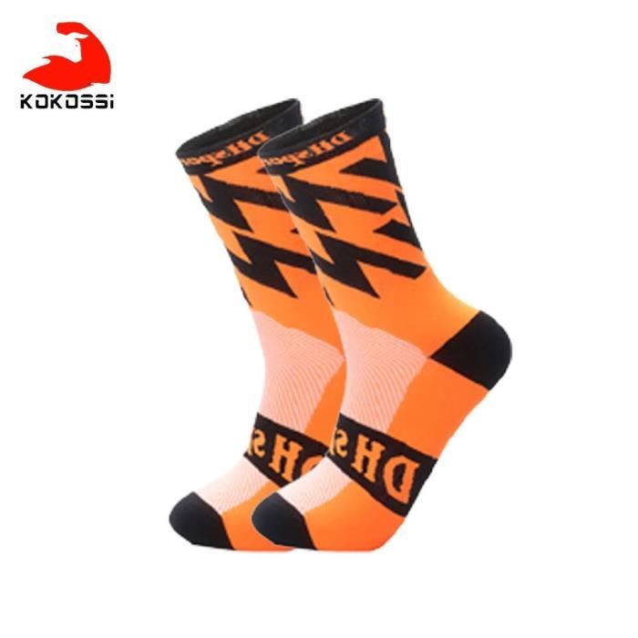 Chaussettes De Vélo Professionnelles - Antidérapantes, Respirantes - Lot D'1 Paire - Taille 39-46