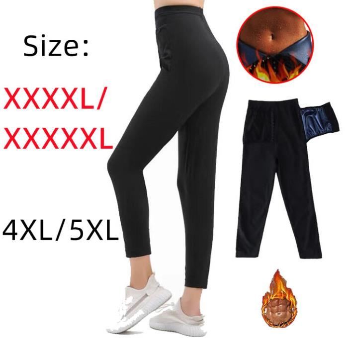 Pantalon de Sudation Femme Legging,Minceur Transpiration Sauna  Pants,Elastiques Compression,Taille Haute Legging,pour Sport,Yoga,M