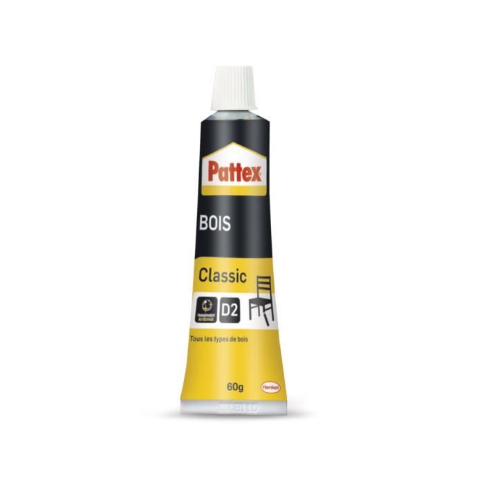 PATEXX COLLE A BOIS CLASSIC D2 60G GLUE 3178041333054 BRICOLAGE ART REPARER RENOVER MAISON TUBE COMASOUND KARTEL CSK ONLINE - vue 2