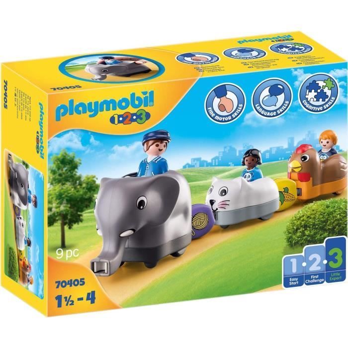 Playmobil 1.2.3. - 6962 - Ferme transportable avec animaux