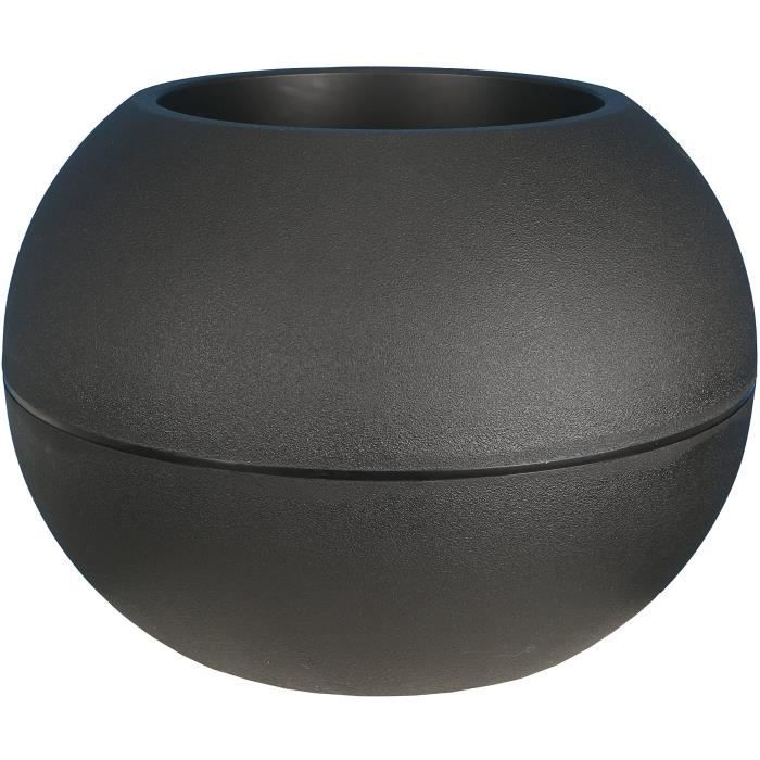 Pot De Fleurs Granit Boule En Plastique D40cm Riviera Le Pot De Fleurs - vue 4