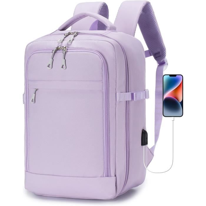 Sac à Dos ECOHUB 20L Pour Ryanair - Cabine Avion 40x20x25 Cm - Léger, Recyclé, 12 Poches - Idéal Voyage Léger