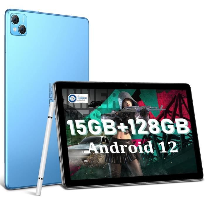 Tablette Android 15 10 Pouces 18 Go RAM 128 Go ROM - Processeur Octa-Core 2.0Ghz, 5G WiFi, 6000mAh, Double Caméra - Écran HD 1280x800