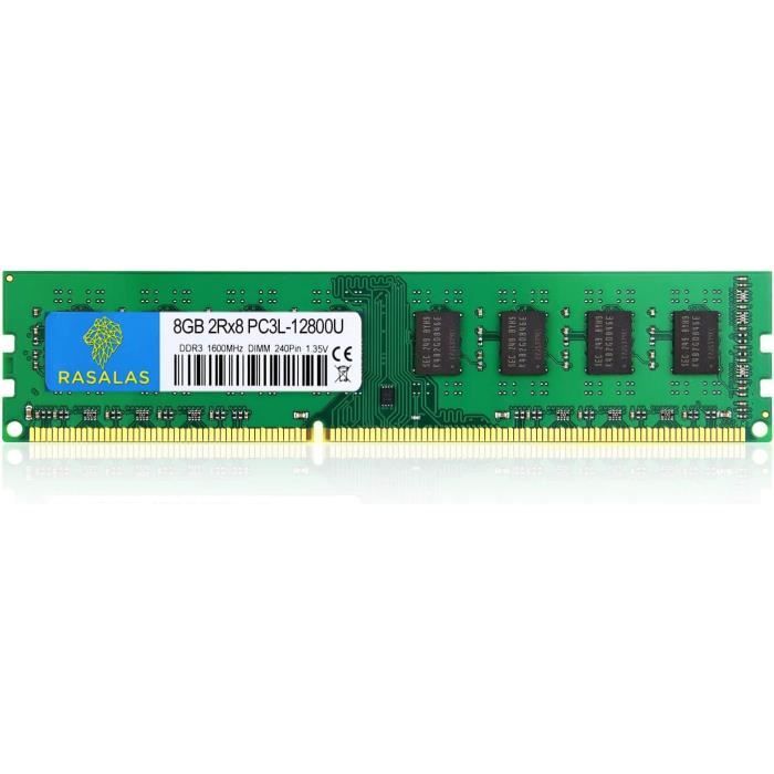 Kit RAM Crucial 16 Go (2x8 Go) DDR3L 1600 MHz PC3L-12800 - Neuf Ouvert