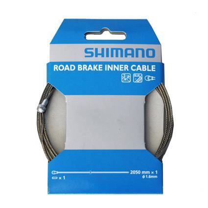 Câble de frein pour vélo de route Shimano inox SUS 2050mm - Marque SHIMANO - Gris
