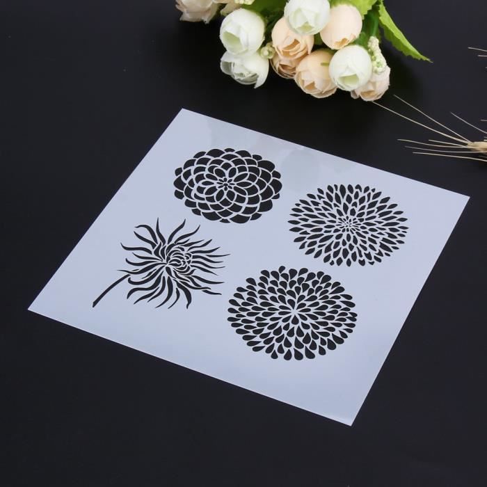 Pochoirs A Gateau Outils De Patisserie Moules A Gateaux Craft Cake Stencil Spray Art Tamisez Le Sucre Glace Fondant E Cdiscount Maison