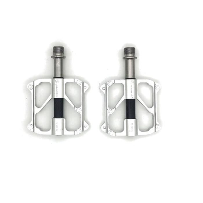 Pédales Plates WEST BIKING Alliage Titane - 3 Roulements - 211g - Or