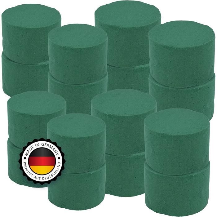 5 Pièces Bloc Mousse Florale Ronde, Vert Floral Mousse Humide Fleurs, Mousse Florale Ronde, Mousse Florale Humide Fleurs Décoration Pour Arrangement Floral, Décoration De Fête