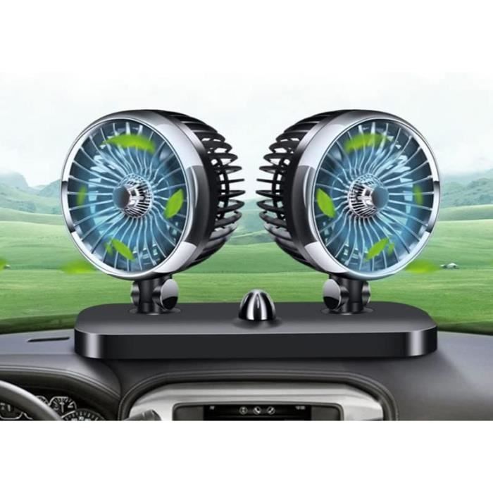 Ventilateur De Voiture 12 V En Métal Robuste Avec Interrupteur De Vitesse Silencieux Pour Camion, Camping-car, Voiture, Bateau (20,3 Cm