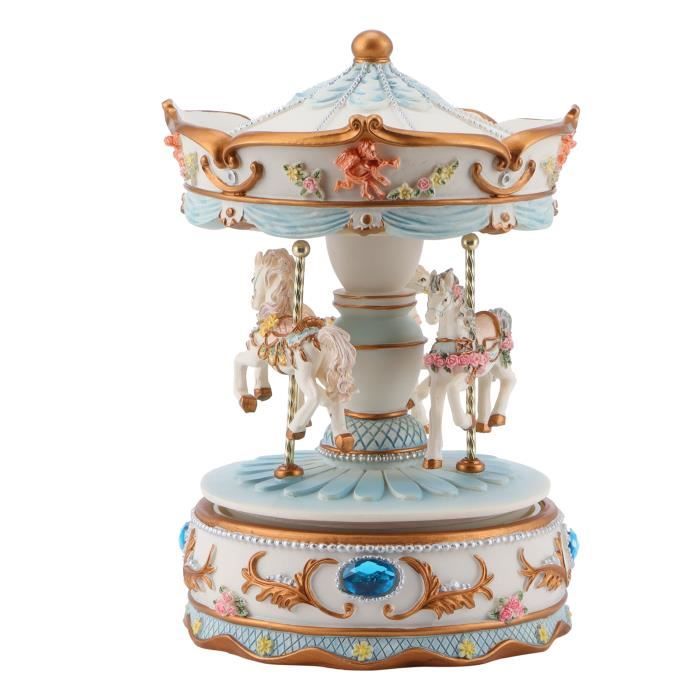 Carrousel Musical Enfant + Boîte à Musique Culbuto + Tirelire Simon Le Hérisson