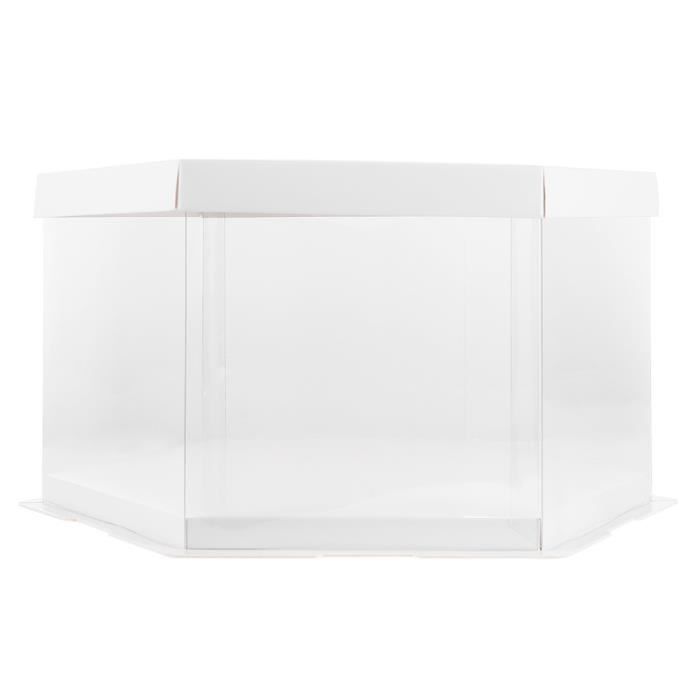 1pc Boite A Gateau Transparente Beau Cadeau De Transporteur Conteneur Sur Fine Chic Dragees Box Cdiscount Maison