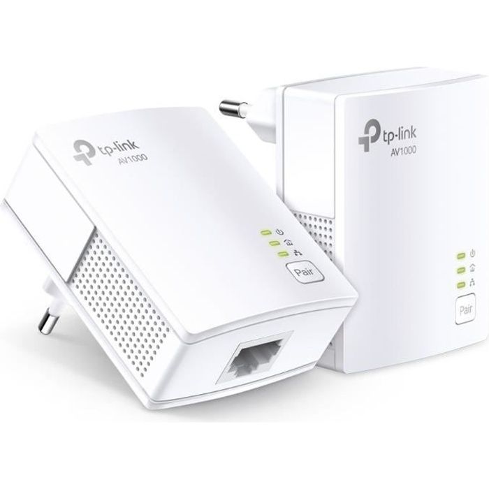 TP-Link CPL 600 Mbps avec Prise Intégrée et Ports Ethernet, Prise CPL,  compatible avec tous les Anciens Modèles et toutes les box internet,  TL-PA4015P : : Informatique