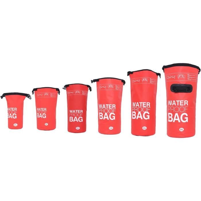 Sac tanche TRAHOO Rouge 20L Id al pour Canyoning SUP et