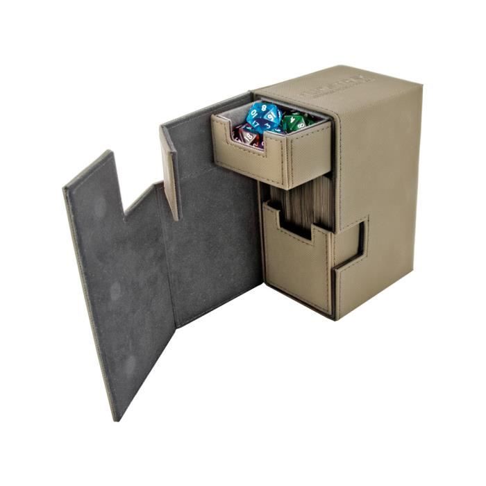 Boîte De Rangement Ultimate Guard Pour Cartes – Capacité 100 Cartes, Format Standard, Couleur Malachite | Surface Douce Au Toucher