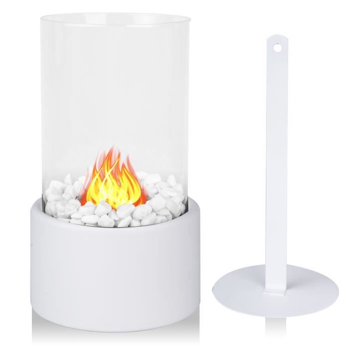 Foyer De Table Intérieur éthanol - Chauffage Décoratif Pour Salon, Balcon, Fêtes - 27x16 Cm