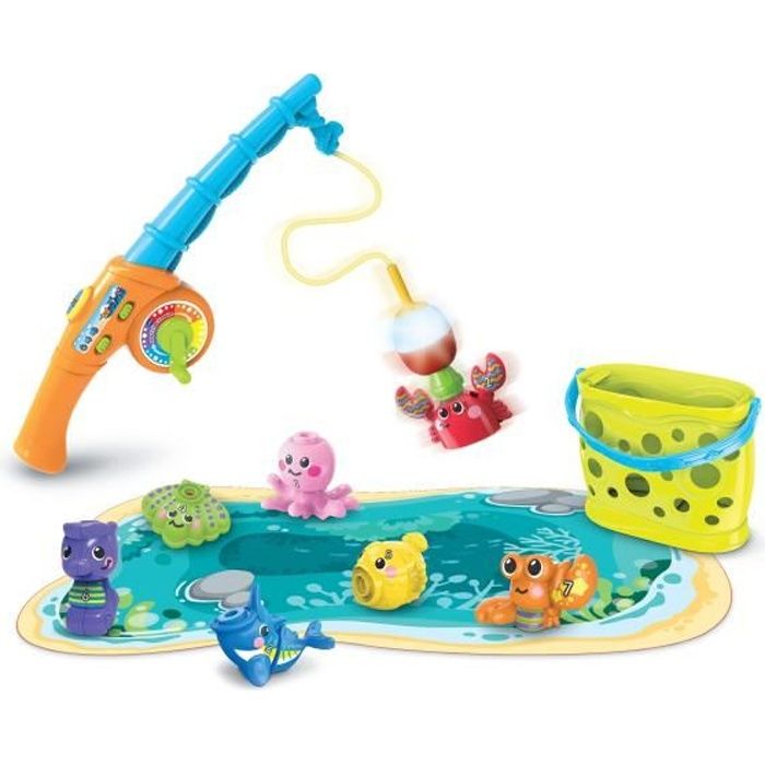 Jeu interactif VTECH BABY Pêche à la ligne interactive - Découverte des animaux marins, chiffres et couleurs