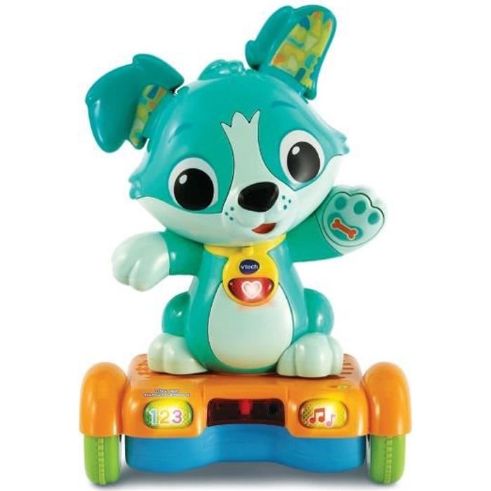 VTECH BABY - Titou, Mon Toutou Hoverboard - Chien Malicieux à 3 Roues - Piles Fournies - 12 à 36 moi