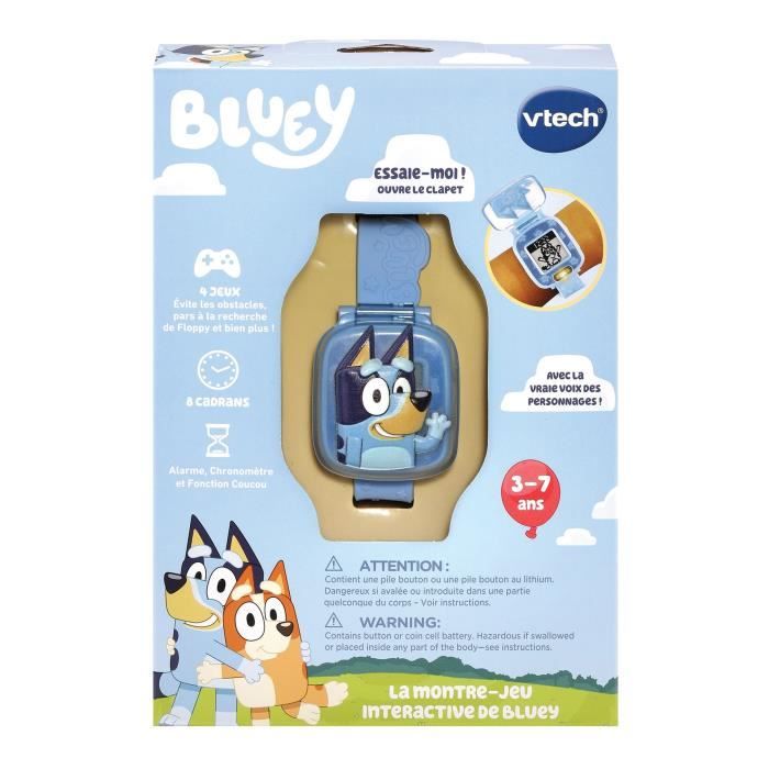 Montre-Jeu Interactive VTECH BLUEY - Blanc - Mixte - A partir de 3 ans - Multicolore - Pour Enfant