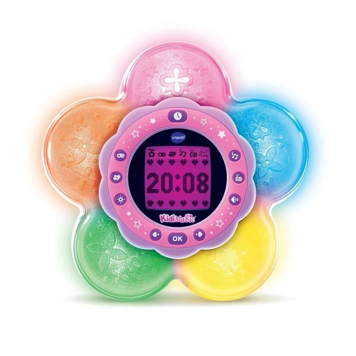 VTech KidiMagic Galaxy Radio Réveil Enfant 9 en 1 avec Effets Lumineux Projection d'Aurores Boréales au Plafond Enceinte Jeux Cadeau Enfant de à Contenu en Français - vue 5