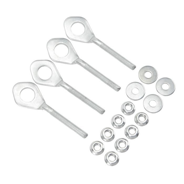Tendeur D'Axe De Chaîne 14mm - 4 Pièces - Pour ATV, Pit Bike, Moto - Anti-Déformation En Alliage Acier