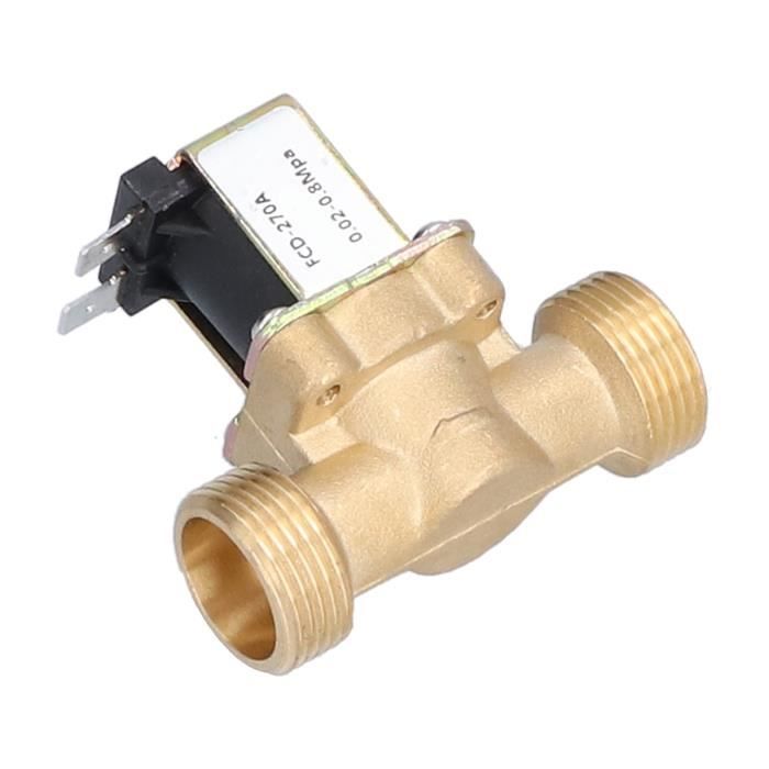 Électrovanne 24V AC Normalement Fermée – Laiton Avec Joint Viton – 3/8" – Pour Eau, Irrigation, Maison