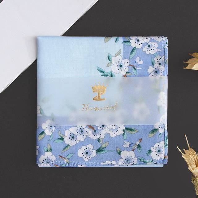 HOULIFE Lot Mouchoirs Vintage Floral Années 60 Coton Doux Pour Femmes - Mouchoirs Fleurs Colorées 35x35cm