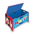 Coffre à jouets en bois - DISNEY - Mickey - Dimensions 40x62,5x37cm - Licence Disney-1