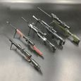 couleur DSR-1 Pistolet de Sniper AWM MK14 DSR 1-6 SVD TAC en plastique, jouet d'assemblage, modèle de pistole-1