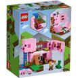 LEGO Minecraft 21170 Le jeu de construction de La Maison Cochon incluant les figurines d'Alex et de Creeper LEGO-1