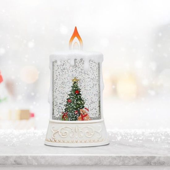 Bougies LED de Noël avec base, rechargeable par USB - Changement de couleur  imperméable - Paillettes sans flamme - Pour décora[1568] - Cdiscount Maison