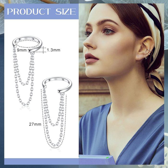 Julya Faux Piercing Oreille Conch Lot De 2 Or