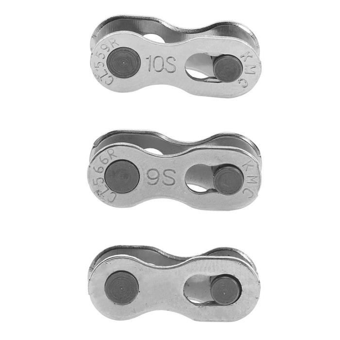 OSNIYAW Lot de 10 maillons de réparation de chaîne de vélo en acier inoxydable antirouille pour vélos 6/7/8/9/10/11/12 vitesses OSNIYAW Lot de 10 maillons de réparation de chaîne de vélo en acier inoxydable antirouille pour vélos 6/7/8/9/10/11/12 vitesses