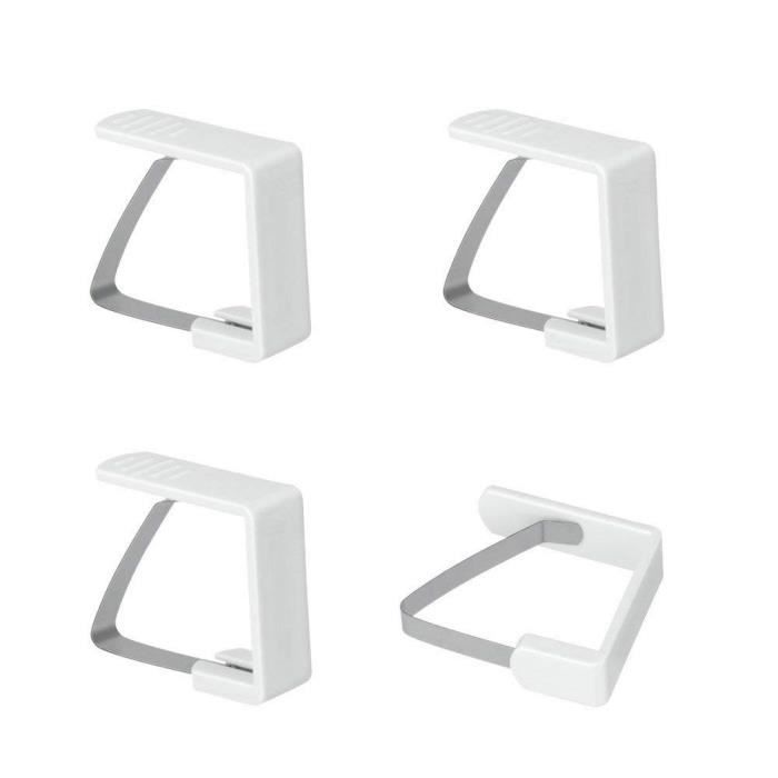Lot de 24 Pinces à Nappe Transparentes en Plastique pour Noël, Maison, Mariage (Grand