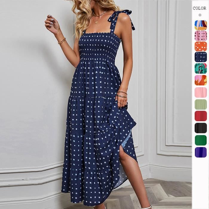 Robe Femme Sexy Dos Nu Bodycon - Robe Longue Halter Col Cocktail Soirée