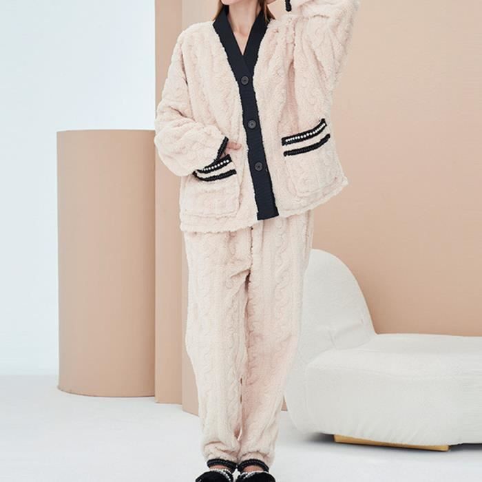 Pyjama femme peluche 2025