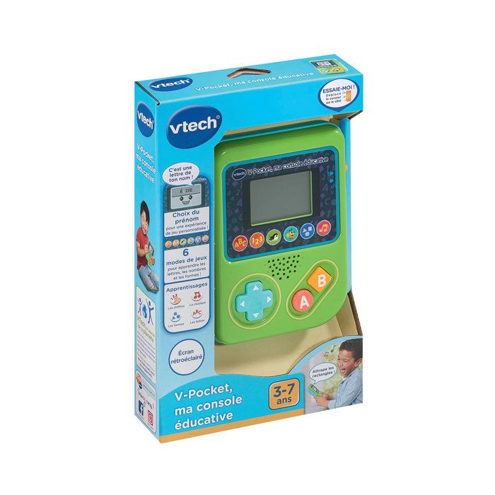 V-Pocket, Ma console éducative verte VTech | King Jouet Suisse