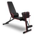 7 Banc de Musculation réglable inclinable Multifonction Sit-up Fitness Musculation Bras Gym Domicile Bureau -YUH-2