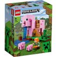 LEGO Minecraft 21170 Le jeu de construction de La Maison Cochon incluant les figurines d'Alex et de Creeper LEGO-2