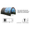 ROYAL Tente de camping Familiale Tunnel - Bleu-2