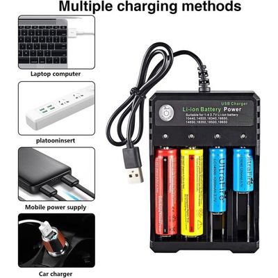 Chargeur Universel Piles Keenstone - Écran LCD - Pour 18650, AA, AAA, Li-Ion, Ni-MH - AC/DC