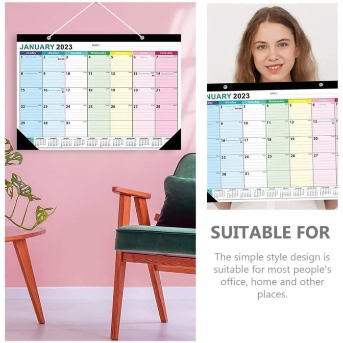 Un mois pour voir le calendrier mensuel 2024, planificateur mensuel pour  chat, calendrier mural de haute qualité pour la maison – les meilleurs  produits dans la boutique en ligne Joom Geek