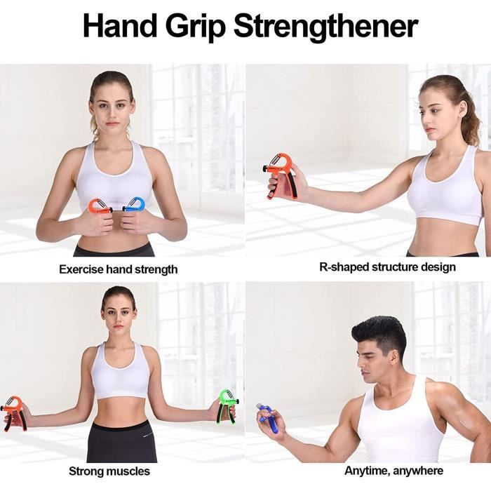 Generic Poignées réglables pour exercices de musculation des mains et avant- bras 10-40 Kg - Prix pas cher | SN