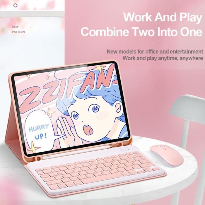 Pour ipad 7ème 8ème génération Case avec souris clavier