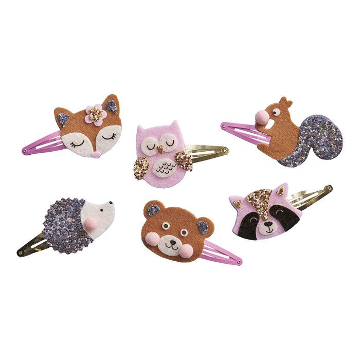 6 Barrettes Exotic Animals à Créer : Collection Les Ateliers Bijoux & Perles - J09178