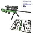 couleur DSR-1 Pistolet de Sniper AWM MK14 DSR 1-6 SVD TAC en plastique, jouet d'assemblage, modèle de pistole-3
