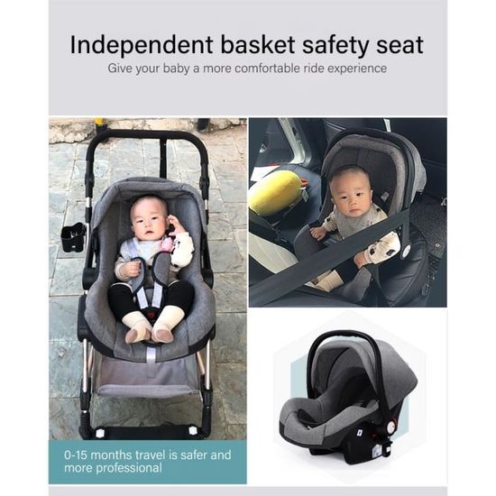 Luxe Bebe Poussette Haute Landview 3 En 1 Bebe Poussette Portable Bebe Poussette Bebe Landau Bebe Confort Pour Nouveau Ne Noir 1 Cdiscount Puericulture Eveil Bebe