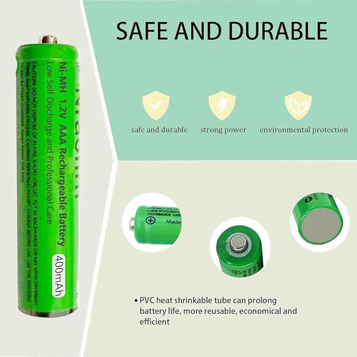 Pile Rechargeable AAA 400mah 1 2v pour Téléphone Pile AAA 400mah — free download