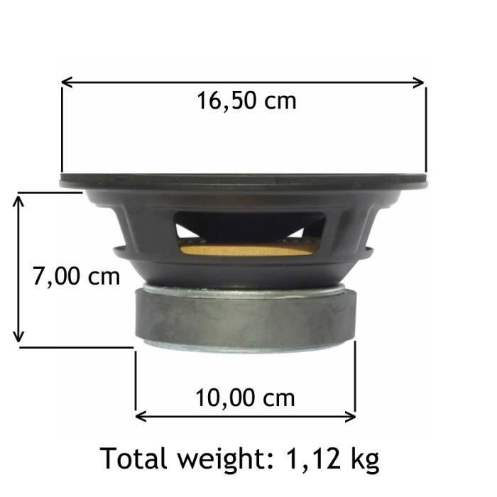 30W RMS 4 Ohms Haut-parleur Woofe Master Audio CW400/4 - 10 Cm (4), 30W RMS, 4 Ohms, Cône Cellulose | Pour Portes Voiture, Installation Facile 30W RMS 4 Ohms Haut-parleur Woofe Master Audio CW400/4 - 10 Cm (4), 30W RMS, 4 Ohms, Cône Cellulose | Pour Portes Voiture, Installation Facile