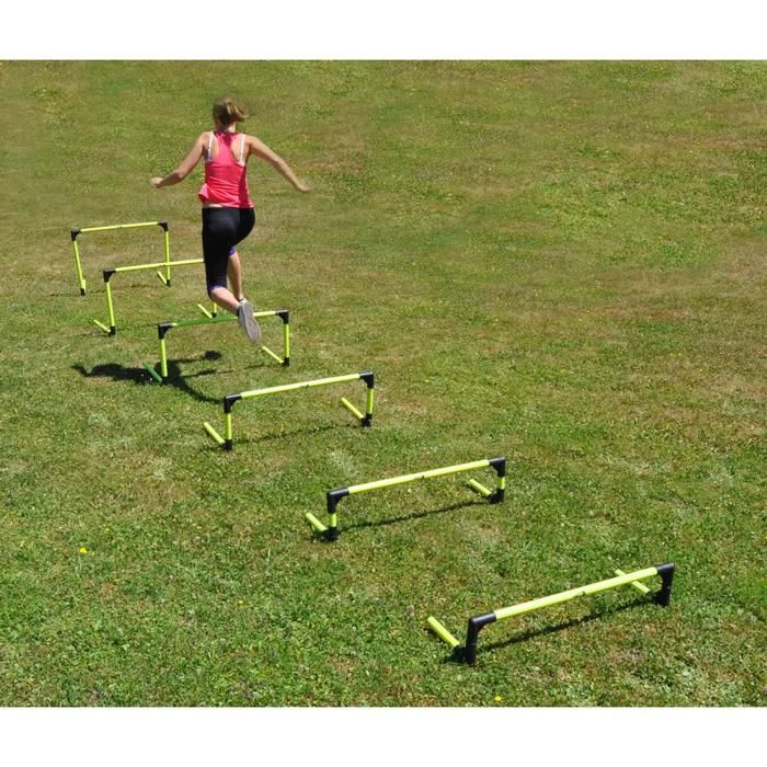 Set De 6 Haies D'Agilité Pliables - 15 à 60cm | Entraînement Football, Athlétisme, Fitness